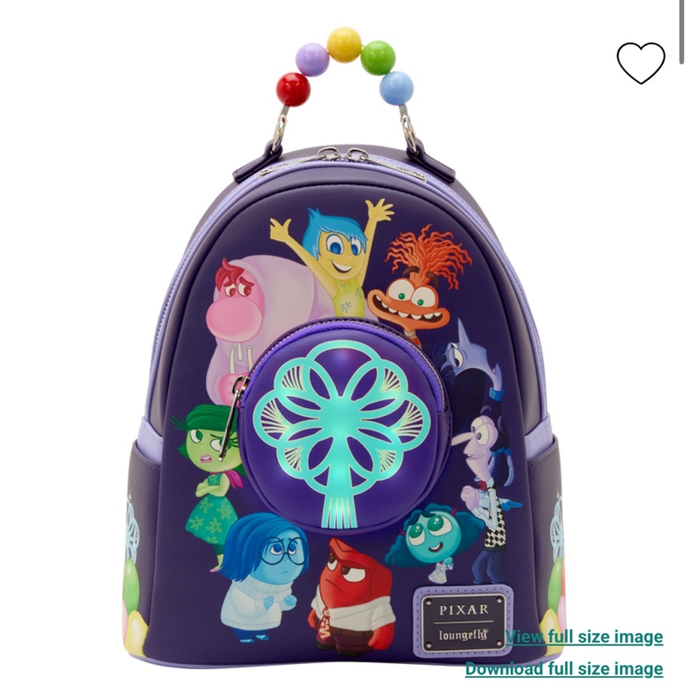 Loungefly Inside Out 2 Light-Up Mini Backpack - Picture 4 of 10